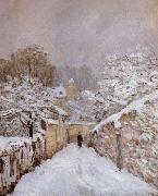 Alfred Sisley Sonw at Louveciennes Spain oil painting artist